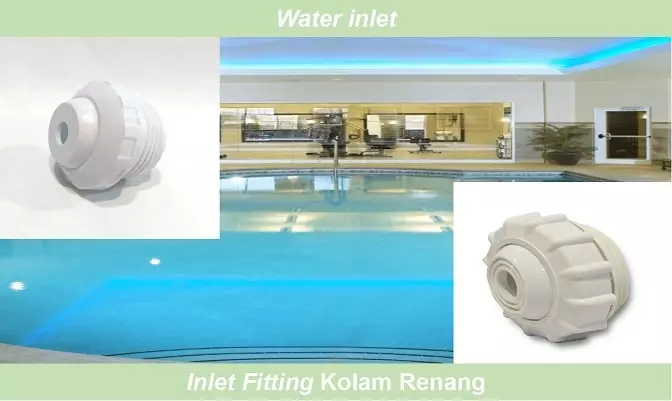 water inlet fitting kolam renang